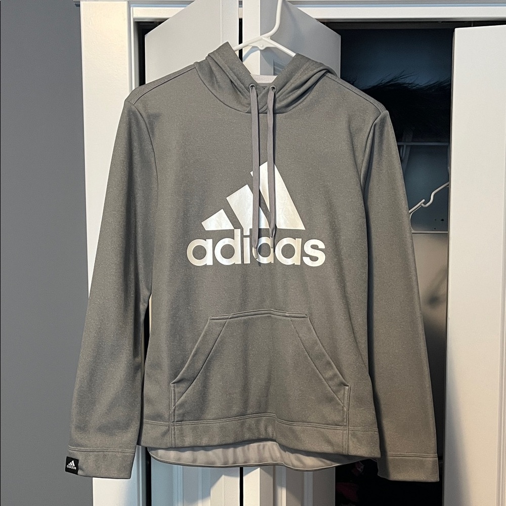 Adidas Gray Pullover Hoodie